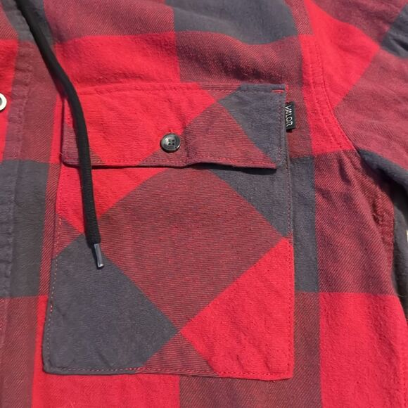 VALOR hooded‎ flannel shirt- size Small - Picture 3 of 8